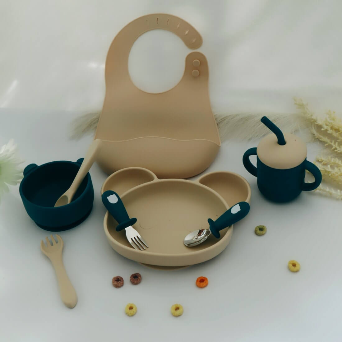 Σετ Φαγητού Panda with 3 sections plate από σιλικόνη με αντιολισθητική βάση (8τμχ)13 Σετ Φαγητού "Panda with 3 sections plate" από σιλικόνη με αντιολισθητική βάση (8τμχ)