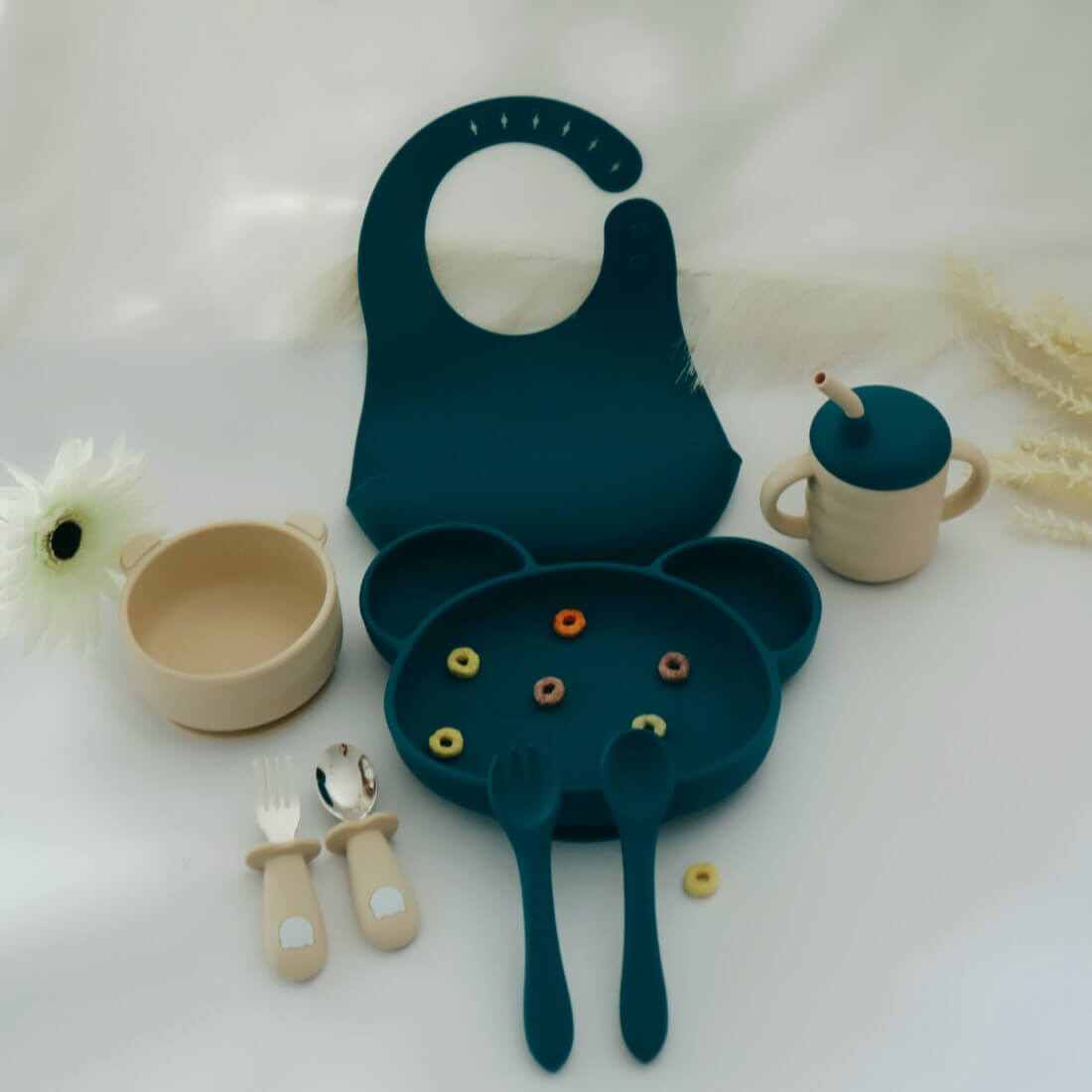 Σετ Φαγητού Panda with 3 sections plate από σιλικόνη με αντιολισθητική βάση (8τμχ)14 Σετ Φαγητού "Panda with 3 sections plate" από σιλικόνη με αντιολισθητική βάση (8τμχ)