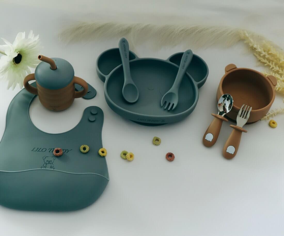 Σετ Φαγητού Panda with 3 sections plate από σιλικόνη με αντιολισθητική βάση (8τμχ)16 Σετ Φαγητού "Panda with 3 sections plate" από σιλικόνη με αντιολισθητική βάση (8τμχ)