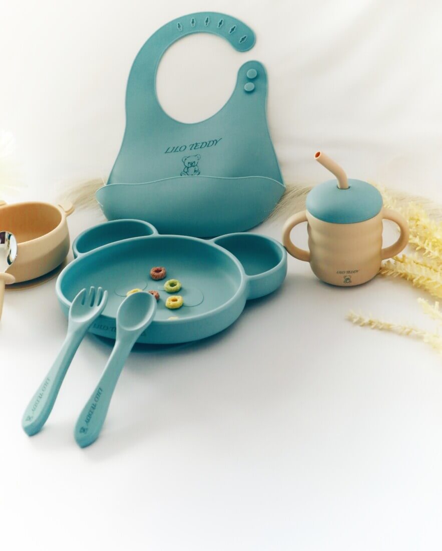 Σετ Φαγητού Panda with 3 sections plate από σιλικόνη με αντιολισθητική βάση (8τμχ)5 Σετ Φαγητού "Panda with 3 sections plate" από σιλικόνη με αντιολισθητική βάση (8τμχ)