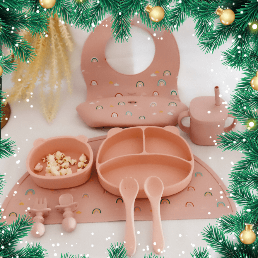 Σετ Φαγητού από σιλικόνη με αντιολισθητική βάση (9τμχ)