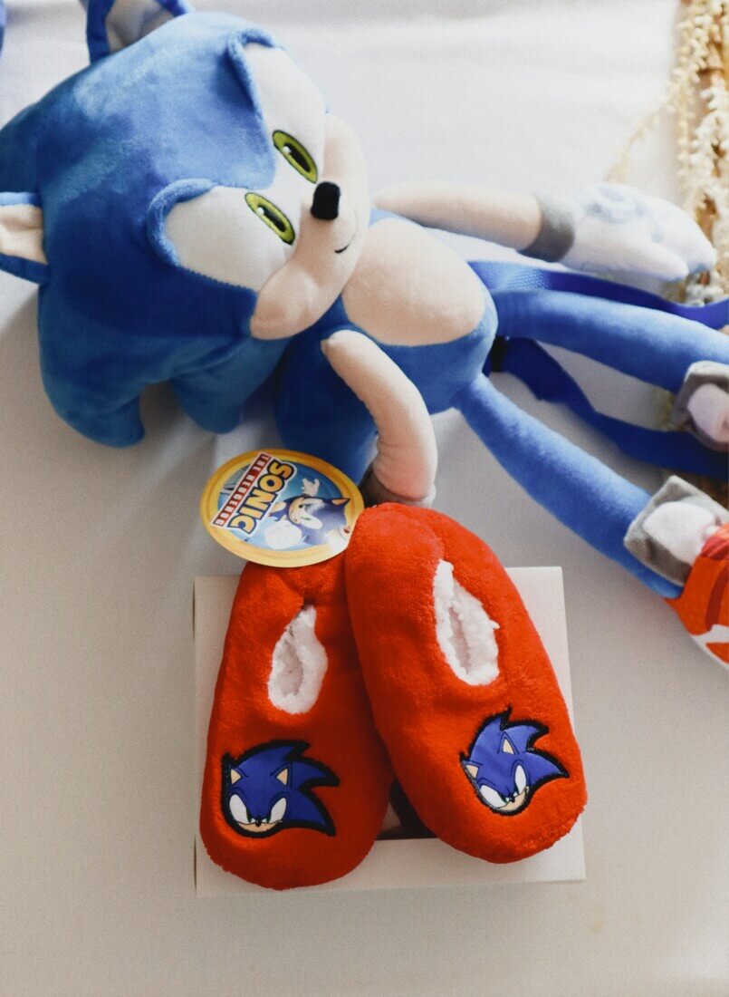 Παιδικά καλτσοπαντοφλάκια Sonic
