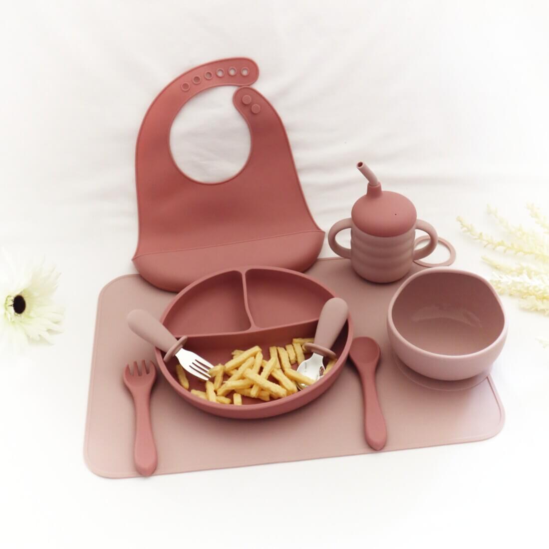 Σετ Φαγητού “Cycle” από σιλικόνη με αντιολισθητική βάση (7τμχ)