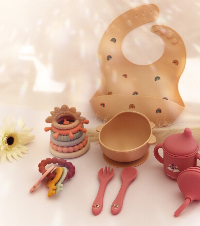 Σετ Φαγητού από σιλικόνη (9τμχ) - Δώρο για κοριτσάκια