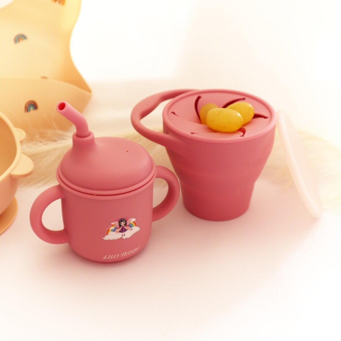 Σετ Φαγητού από σιλικόνη (9τμχ) - Δώρο για κοριτσάκια2 Σετ Φαγητού από σιλικόνη (9τμχ) - Δώρο για κοριτσάκια