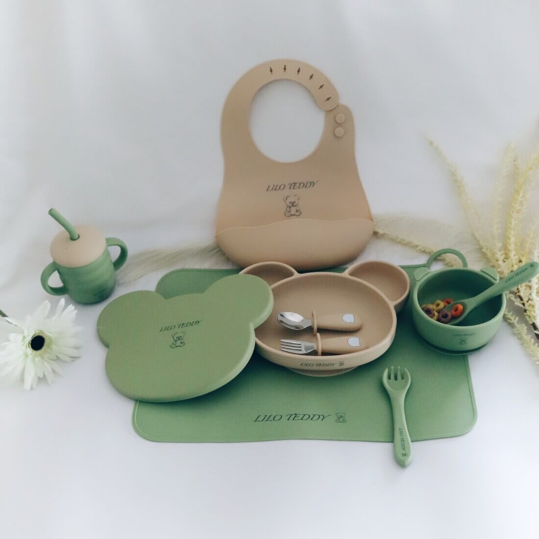 Σετ Φαγητού Panda with 3 sections plate με καπάκι από σιλικόνη με αντιολισθητική βάση (10 τμχ)14 Σετ Φαγητού "Panda with 3 sections plate με καπάκι" από σιλικόνη με αντιολισθητική βάση (10 τμχ)