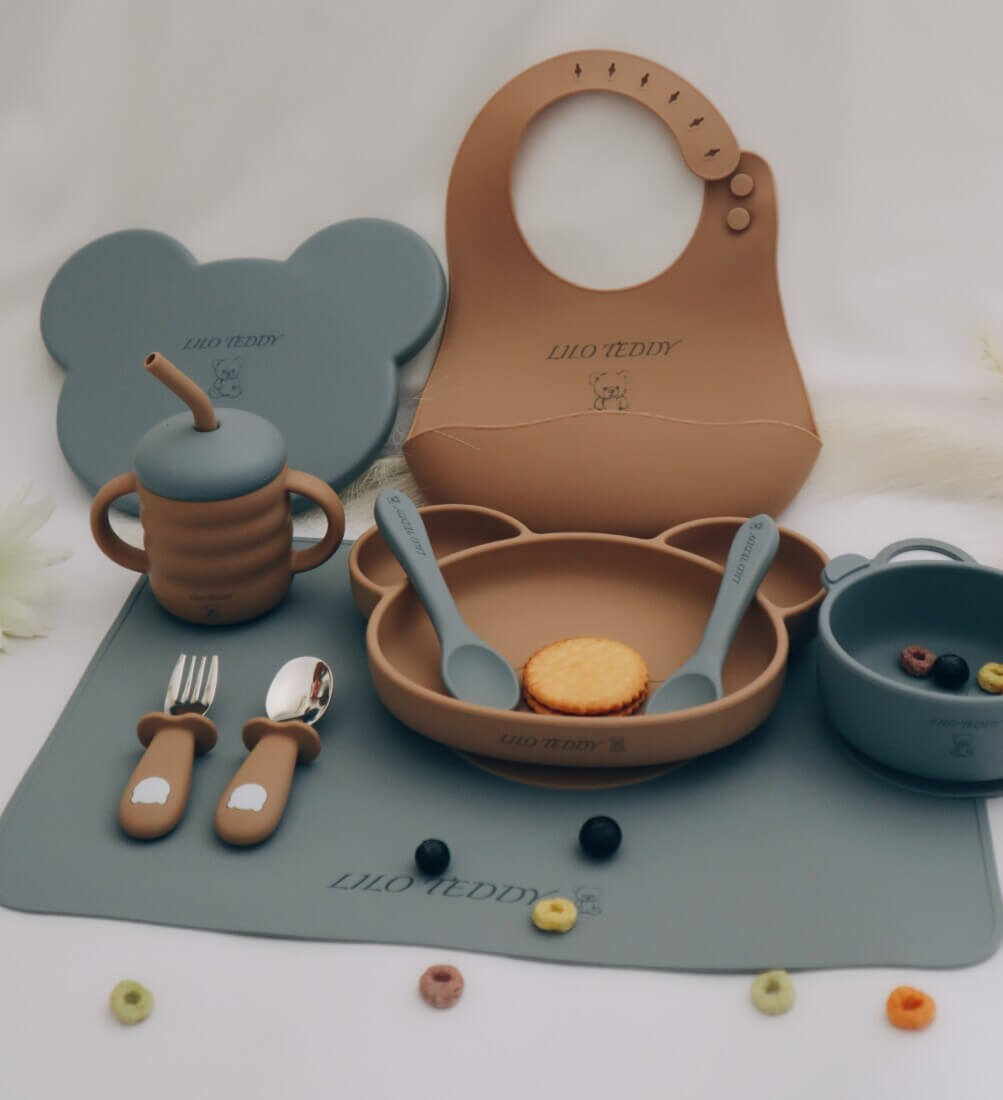 Σετ Φαγητού Panda with 3 sections plate με καπάκι από σιλικόνη με αντιολισθητική βάση (10 τμχ)42 Σετ Φαγητού "Panda with 3 sections plate με καπάκι" από σιλικόνη με αντιολισθητική βάση (10 τμχ)